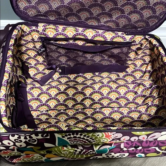Vera Bradley Purple Floral Travel Bag - Picture 6 of 7